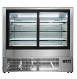 UPRIGHT SQUARE CAKE SHOWCASE 1500 MM FRIDGE WDF157Z - Cafe Supply