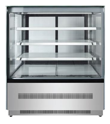 UPRIGHT SQUARE CAKE SHOWCASE 1700 MM FRIDGE WDF177Z - Cafe Supply