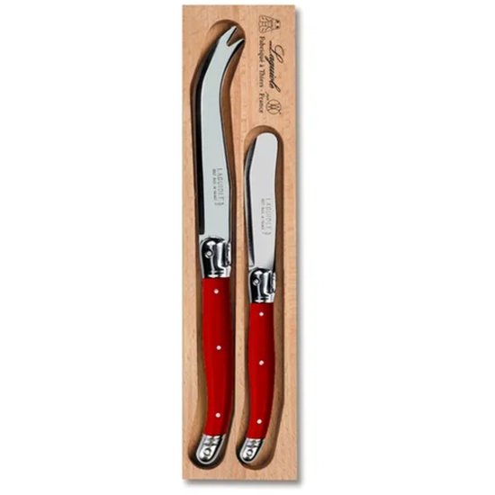 Verdier Cheese Knife/Spreader 2Pc Br Red - Cafe Supply