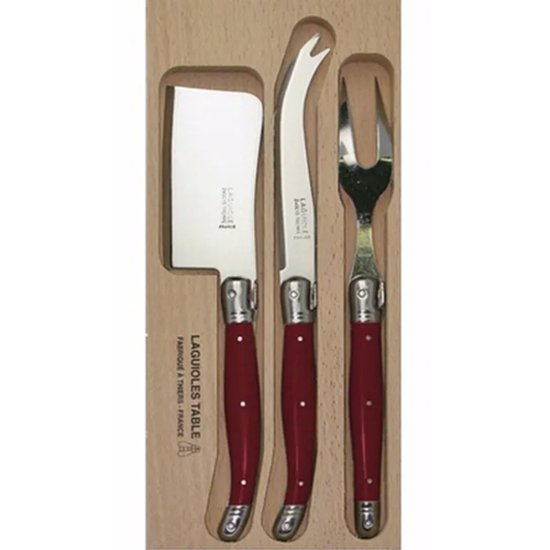 Verdier Cheese Set Red 3Pc - Cafe Supply