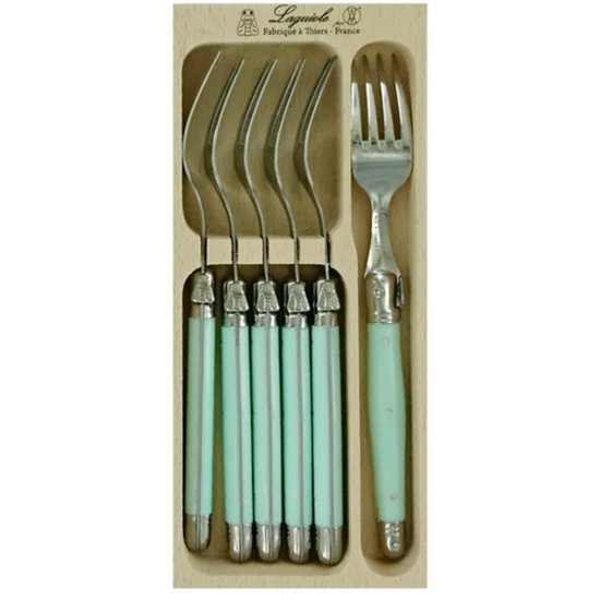 Verdier Fork Set 6 Pale Green - Cafe Supply