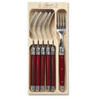 Verdier Fork Set 6 Red - Cafe Supply