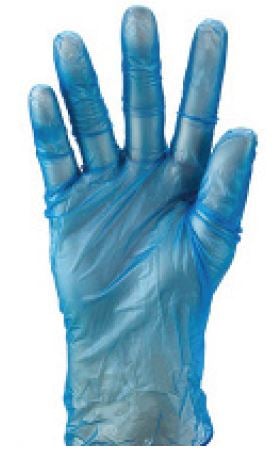 Vinyl Gloves Powder Free - Blue, L, 5.0g (1000) Per Box - Cafe Supply
