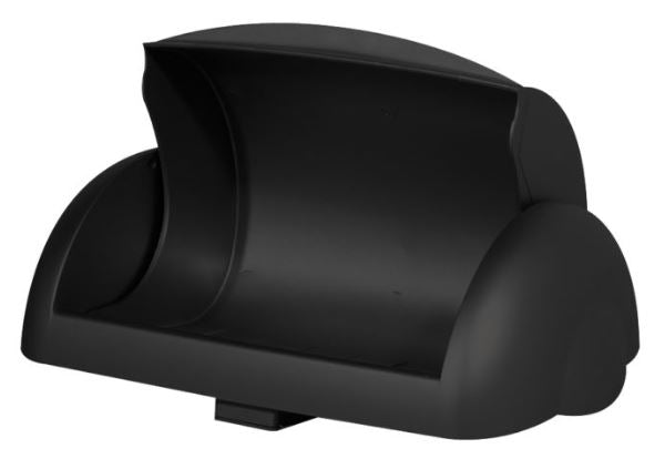 Wall Mount Bin 23L Sanitary Lid - Black, Sanitary Design Per Each - Cafe Supply