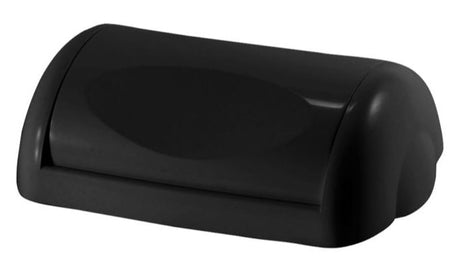 Wall Mount Bin 23L Swing Lid - Black, Weighted Swing Design Per Each - Cafe Supply