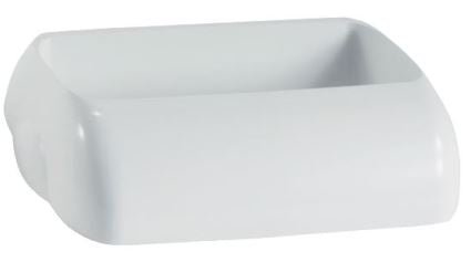 Wall Mount Bin 42L Hidden Lid - White, Hidden Design Per Each - Cafe Supply