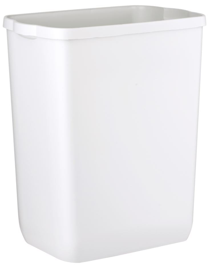 Wall Mount Bin 42L - White, 42L Capacity Per Each - Cafe Supply