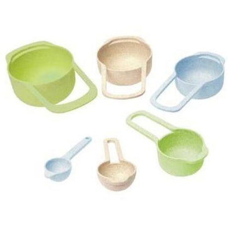 Wheatfibre Measuring Cup & Spoon Assorted Colours (6) - Cafe Supply