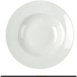 WHITE RIMMED SOUP/PASTA PLATE 22CM - Cafe Supply