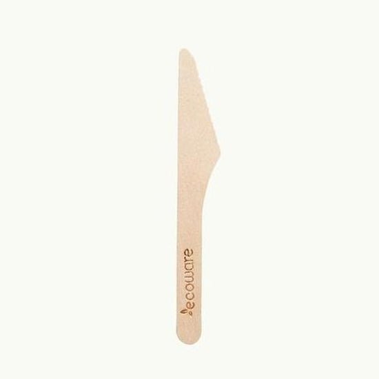 Wooden Cutlery 16cm Knife - Cafe Supply