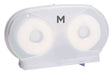 Wrapped Toilet Roll Dispenser - White, 40mm Core Size (1) Per Each - Cafe Supply
