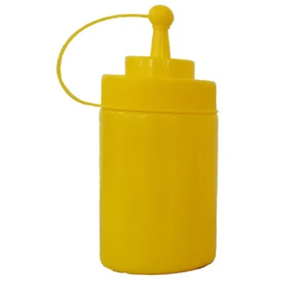 Yellow Wide Mouth Squeeze Bottle 470Ml - Cafe Supply