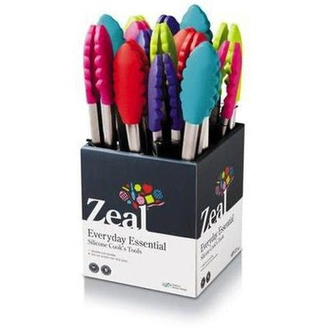 Zeal Tongs 10" Silicone Head (15) - Cafe Supply